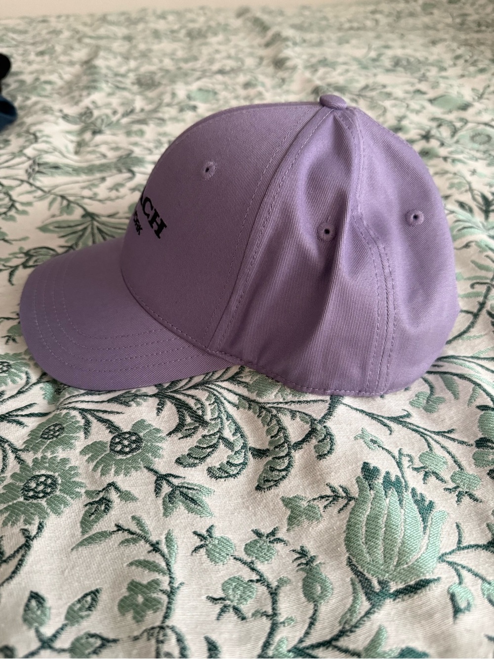Coach Lavender Embroidered Logo Baseball Cap - Picture 2 of 5